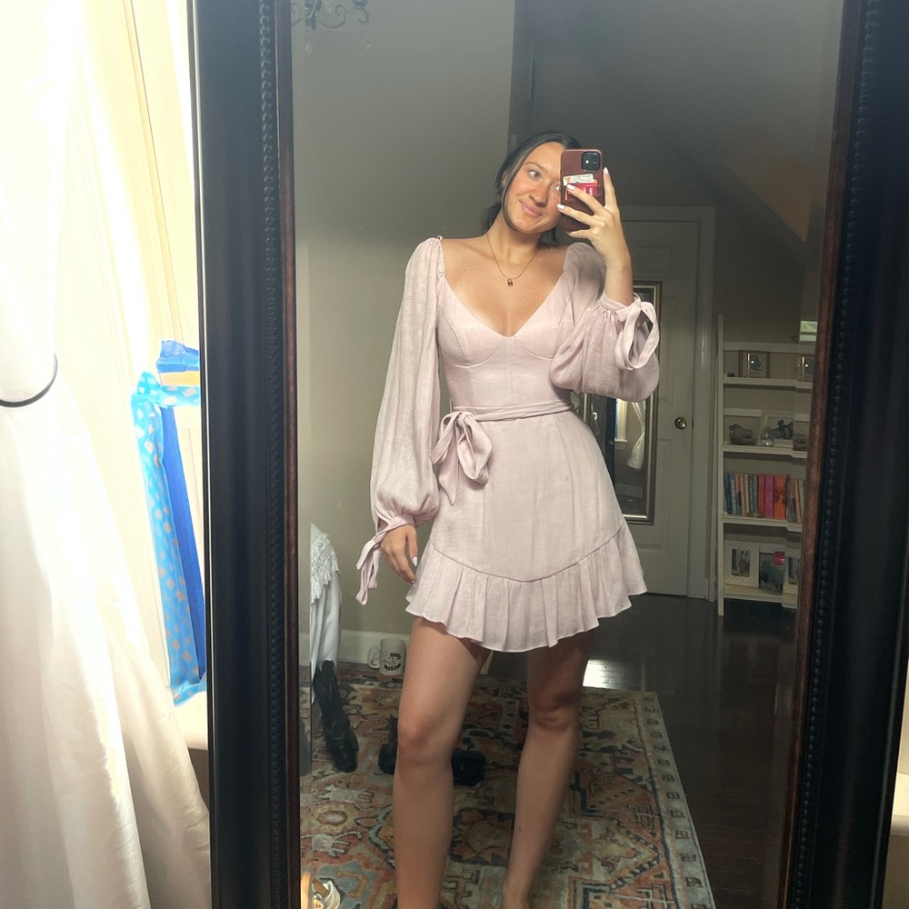 Hello molly long sleeve mini dress.